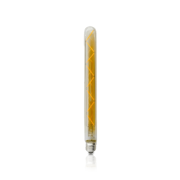 LED Filament E 27 TUBE 300mm Dimbaar Amber 4W