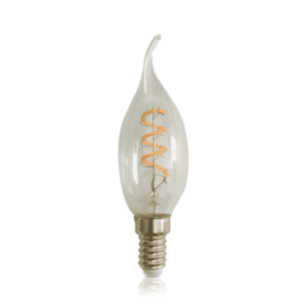 LED FILAMENT | E14 | LED KAARSLAMP | TIP | DIMBAAR | CLEAR | 2W