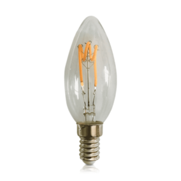 LED FILAMENT | E14 | LED KAARSLAMP | DIMBAAR | CLEAR | 1.6W