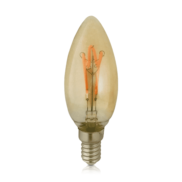 LED FILAMENT E14 KAARS AMBER 1.6W