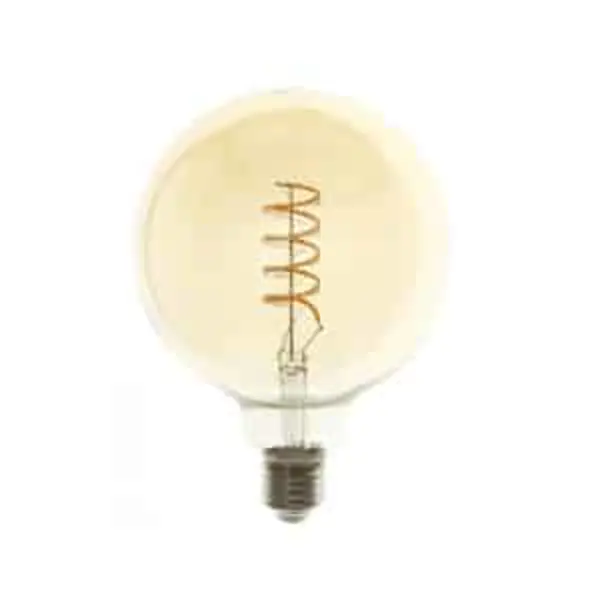 LED Filament E27 Globe S Dimbaar Amber 4W