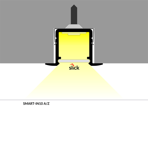 Profiel smart + flens aluminium