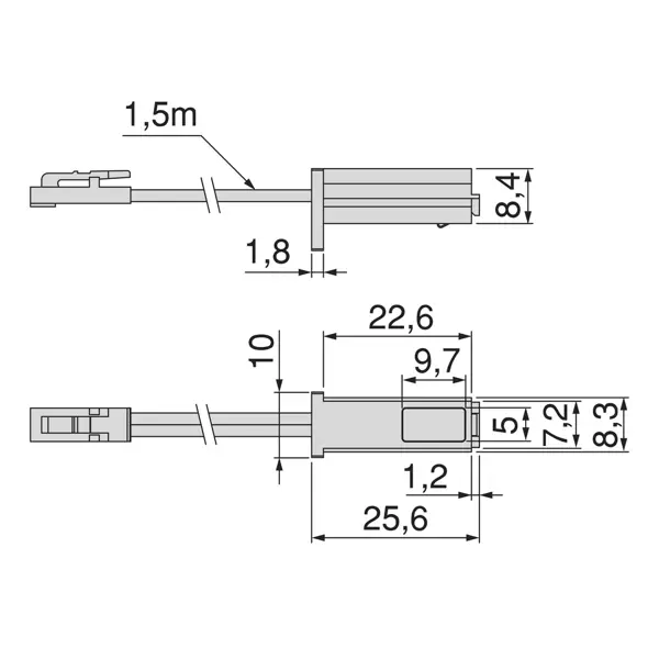 Touch dimmer voor Pyxis LED opbouwarmatuur