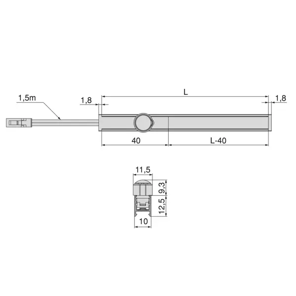 Bewegingssensor voor Pyxis LED opbouwarmatuur 