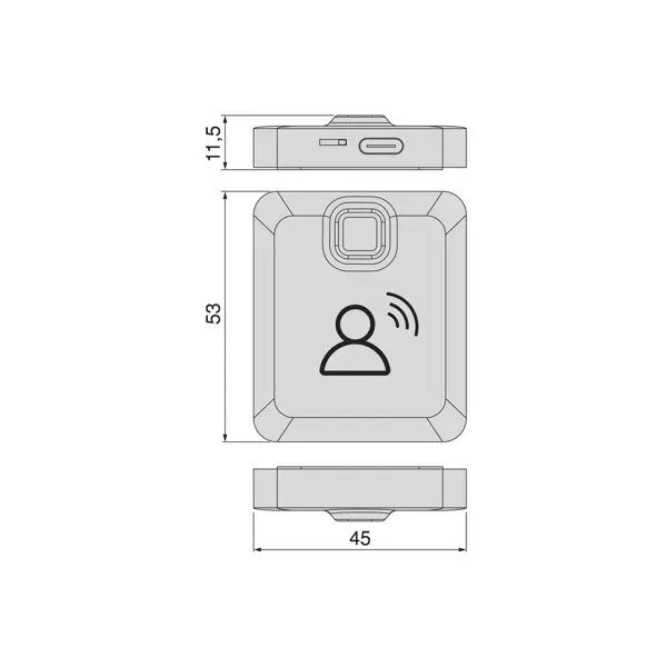 Smart sensor RF emit motion BL