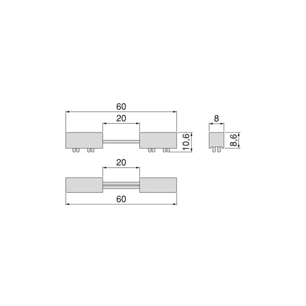 Flexibele connector voor Diwo rail