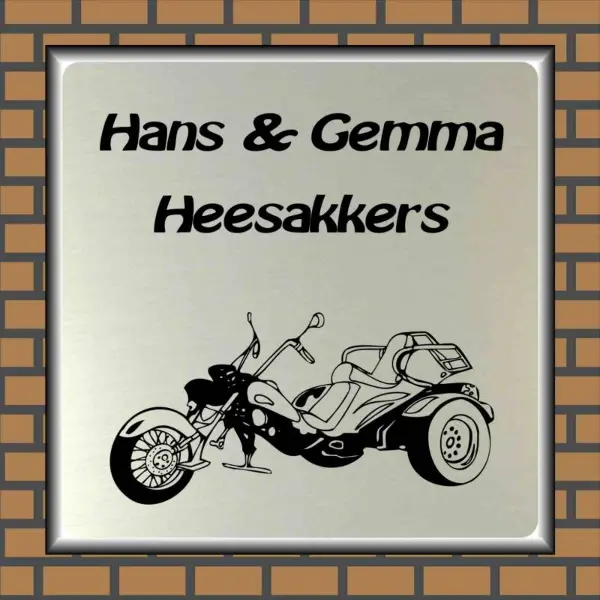 Naambordje Snelle Motor 02