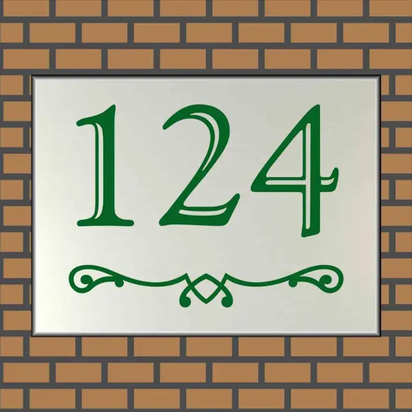 Huisnummerbordje Groot HA124