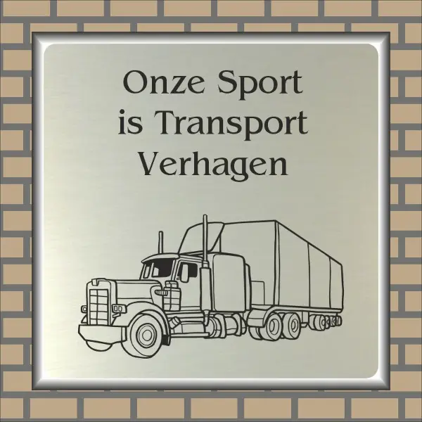 Naambordje Logistiek Transport