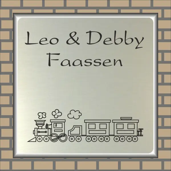 Naambordje Klassieke Trein