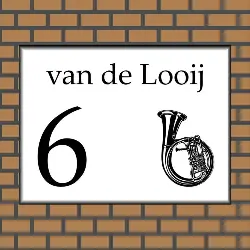 Naambordje Muzieknoten 01