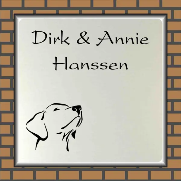 Naambordje Stoere Hond 41