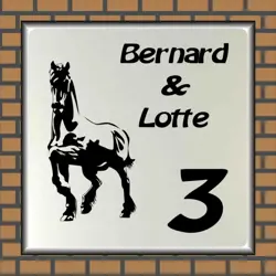Naambordje Fier Paard 08