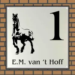 Naambordje Elegant Paard 08b