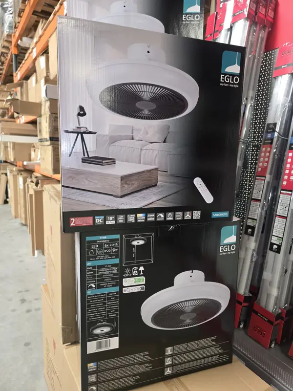 Plafondlamp met Ventilator